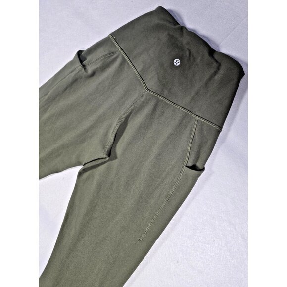 Lululemon Align High-Rise Pant 25” Dark Green Size 6 Women’s Yoga Leggings - Picture 13 of 16